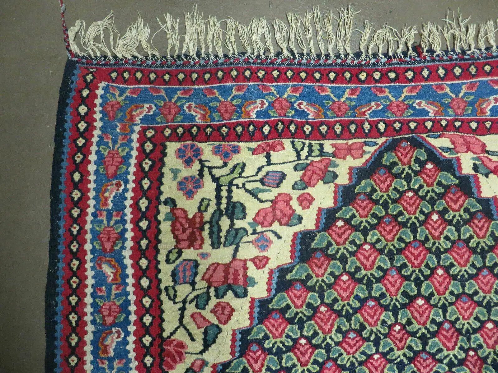 4' X 6' Vintage Handmade Turkish Flat weave Rug Tribal by Jewel Rugs