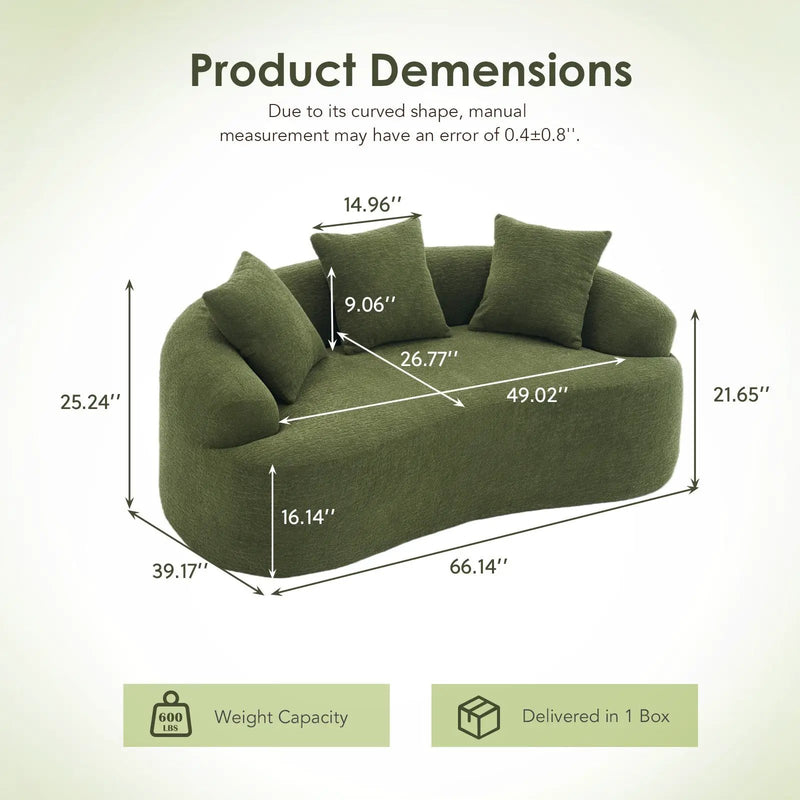 Compression Loveseat Sofa by HouseOfZazla