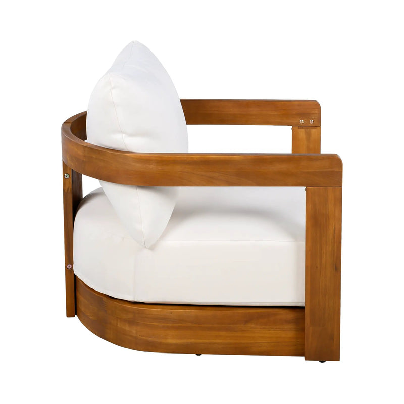 Premium Acacia Wood Outdoor Club Chair by HouseOfZazla