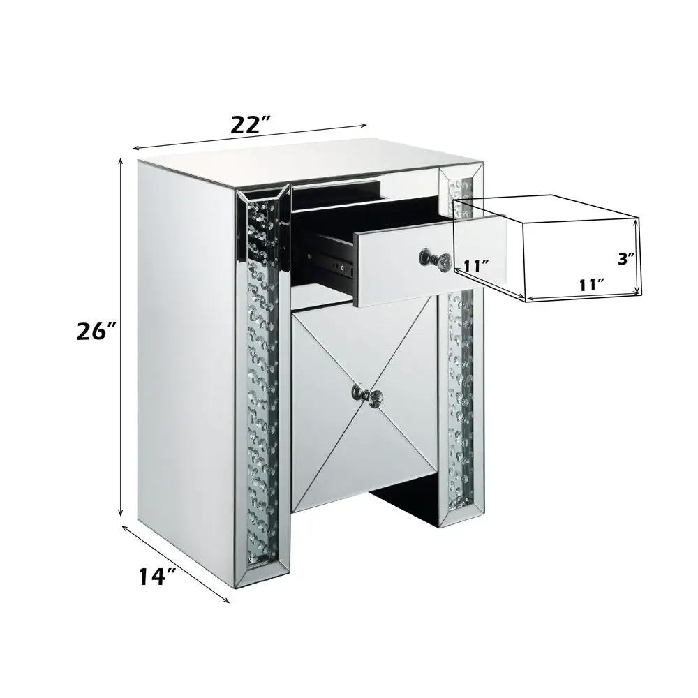 Nysa - Accent Table - Faux Crystals by Unique Piece Furniture