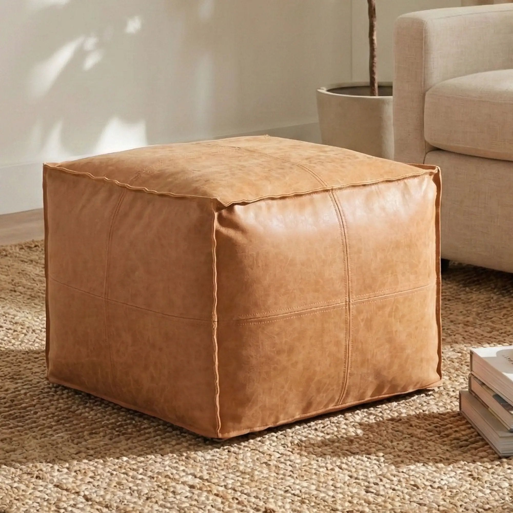 Brody - Versatile Square Pouf by Unique Piece Furniture