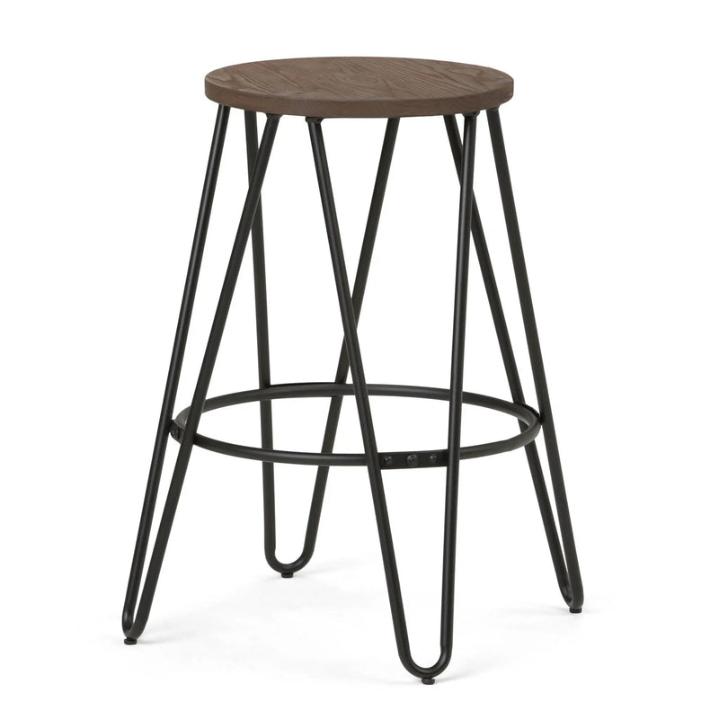 Simeon - Multifunctional Metal Stool With Wood Seat by Unique Piece Furniture