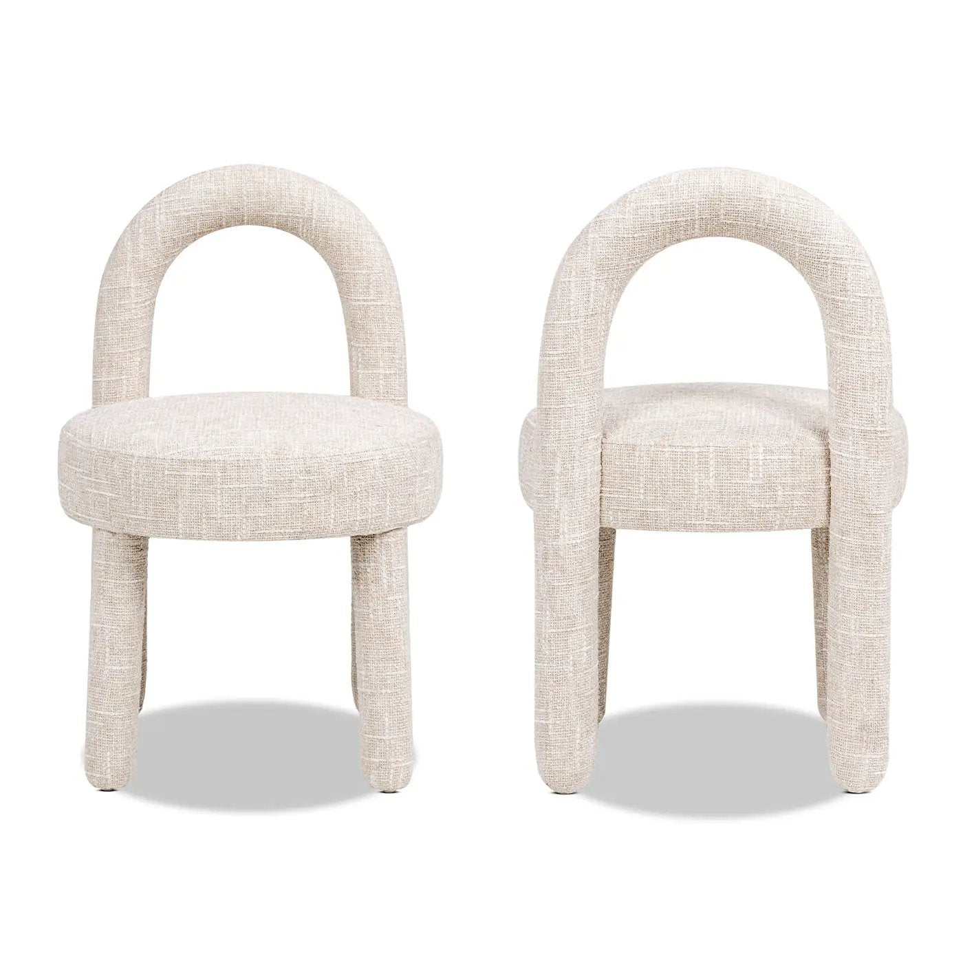 Penny Round Arched Fully Upholstered Dining Side Chair, Set of 2 by HouseOfZazla