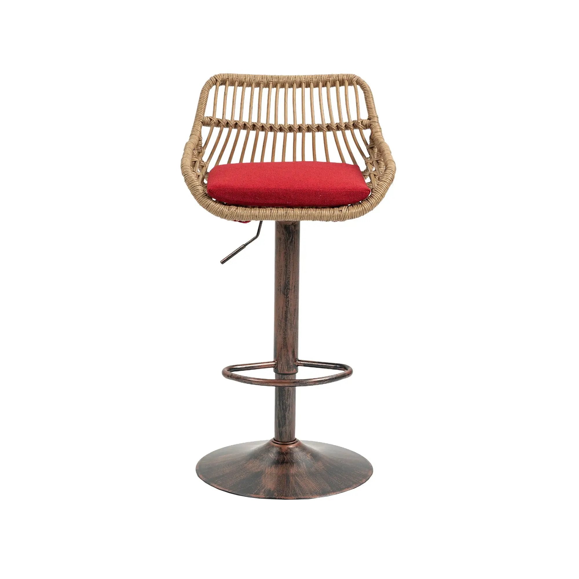 Modern Swivel Bar Stools Adjustable Counter Chairs With Footrest (Set of 2) by HouseOfZazla