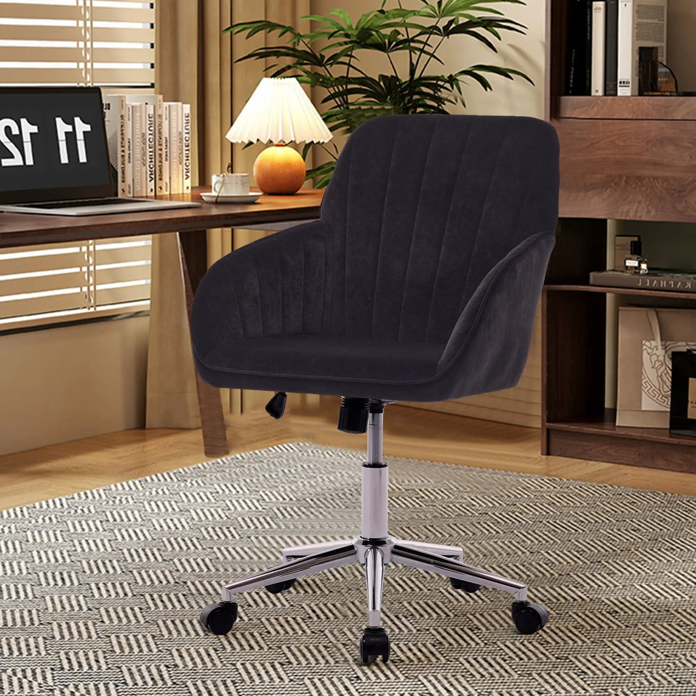 Adjustable Ergonomic Office Chair, Swivel Backrest Seat by HouseOfZazla