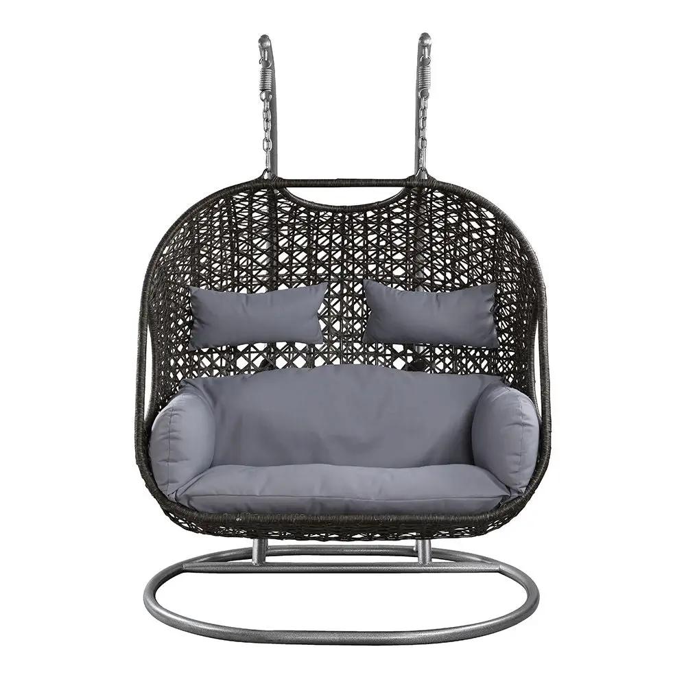 Vasant - 52" Hanging Chair - Fabric & Wicker by Unique Piece Furniture