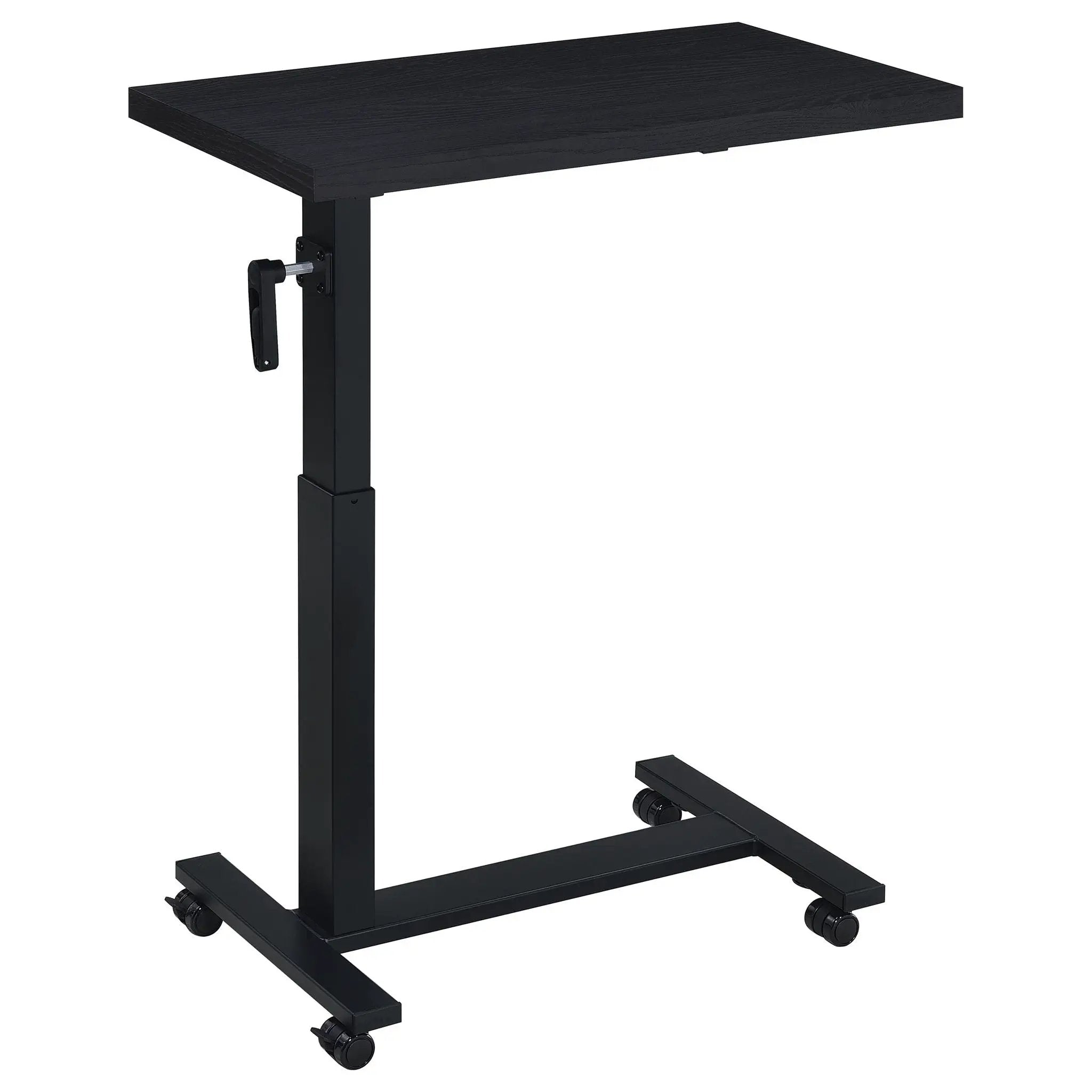 Westpark Height Adjustable Mobile Bedroom C-Table Black by Unique Piece Furniture