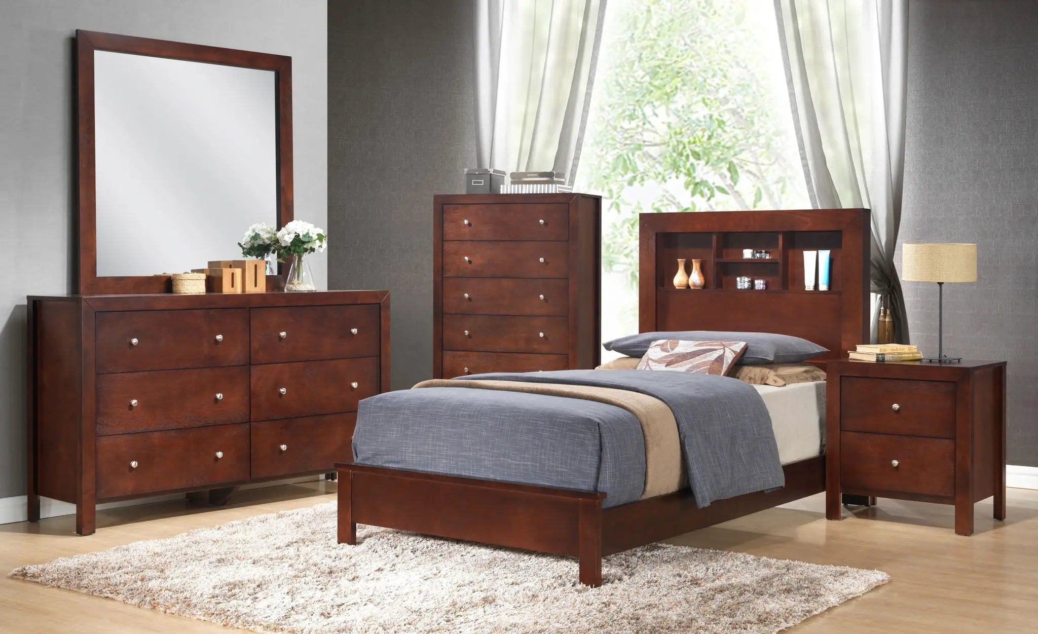 Bed With Transitional Design Stylish by Unique Piece Furniture