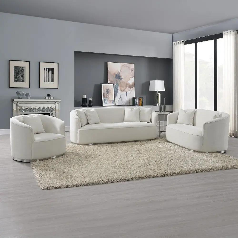 Odette - Chair With Pillow - Beige Chenille by Unique Piece Furniture