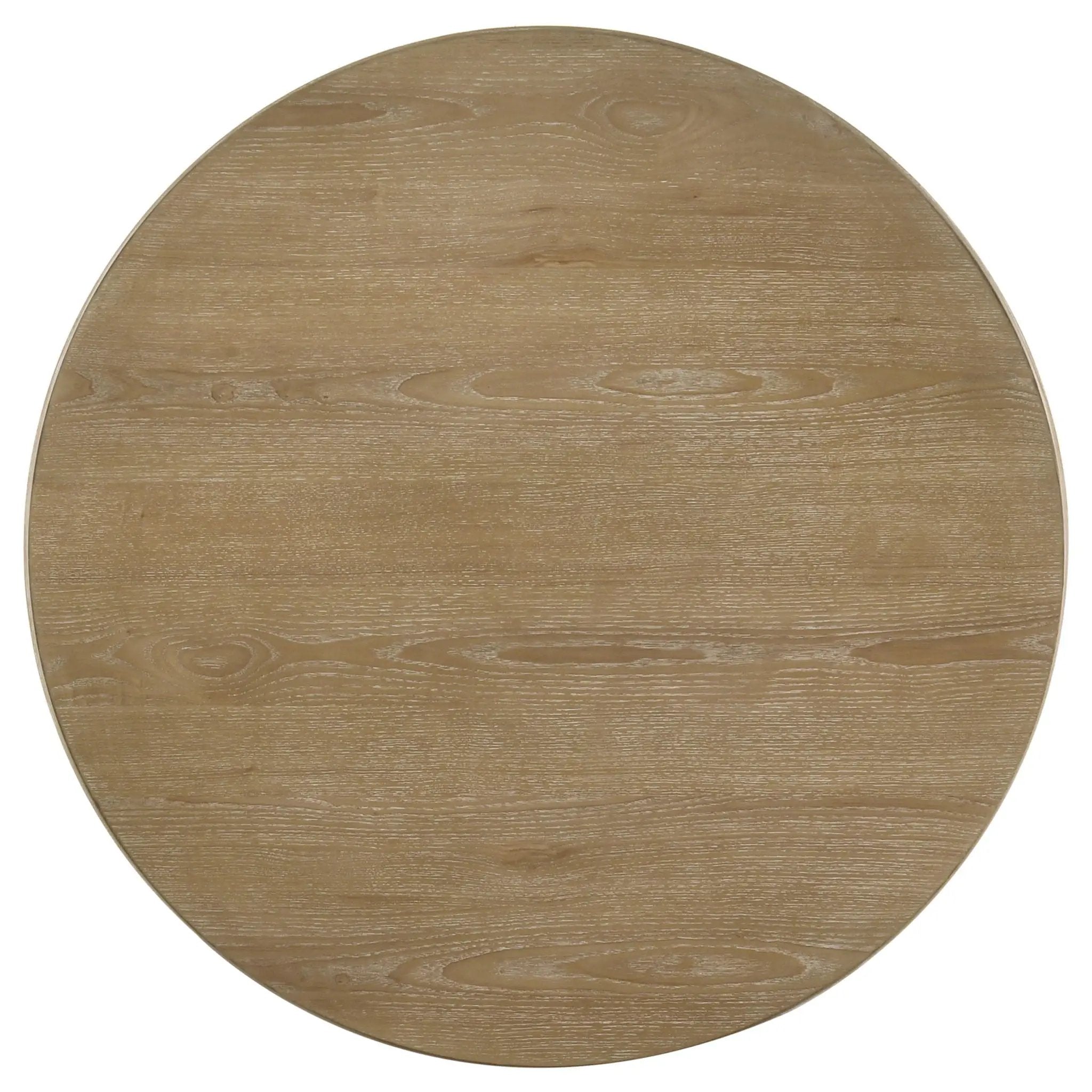 Adina 36-inch Round Wood Coffee Table Distressed Light Brown by Unique Piece Furniture