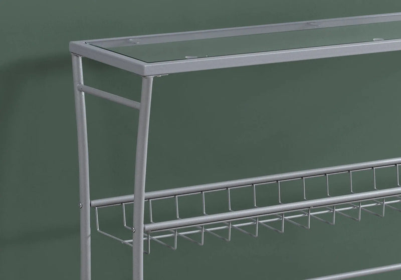 Accent Console Table For Entryway, Contemporary & Modern - Silver by Unique Piece Furniture