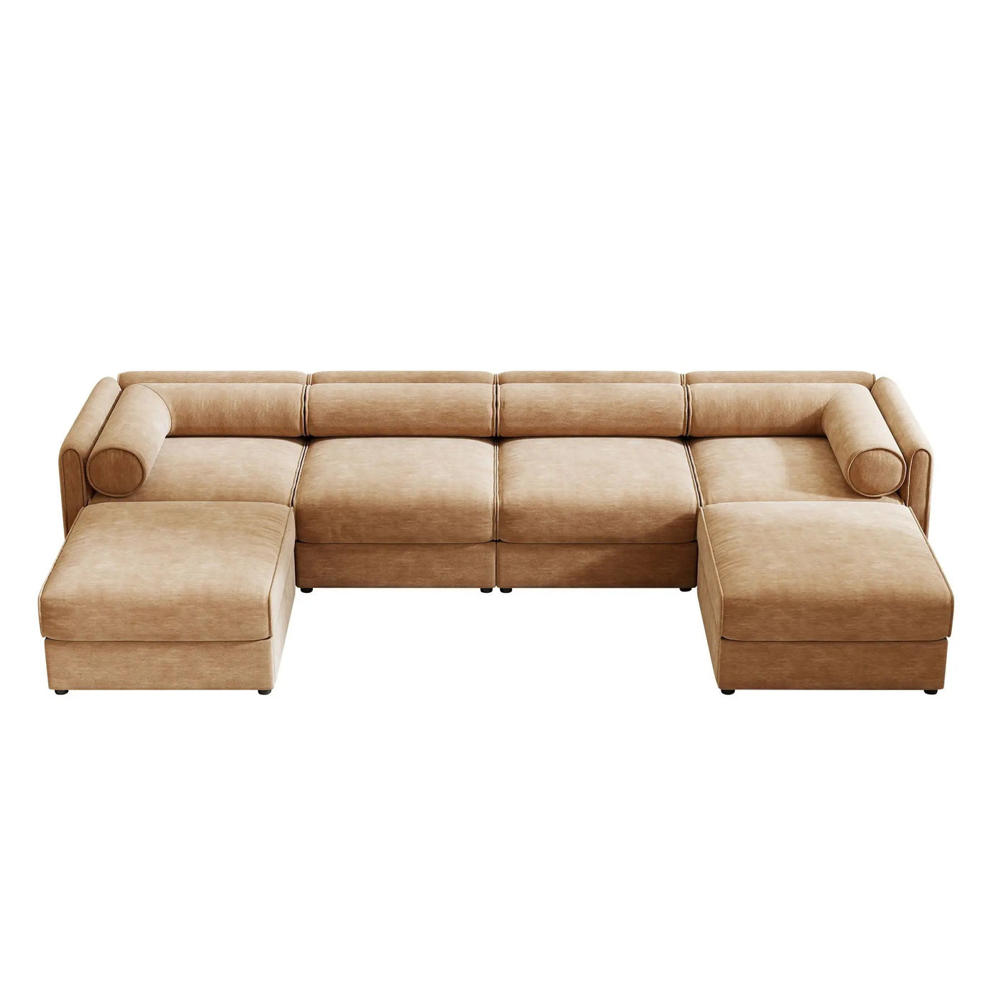 Contemporary Elegant Sofa With Storage And Ottoman by Unique Piece Furniture