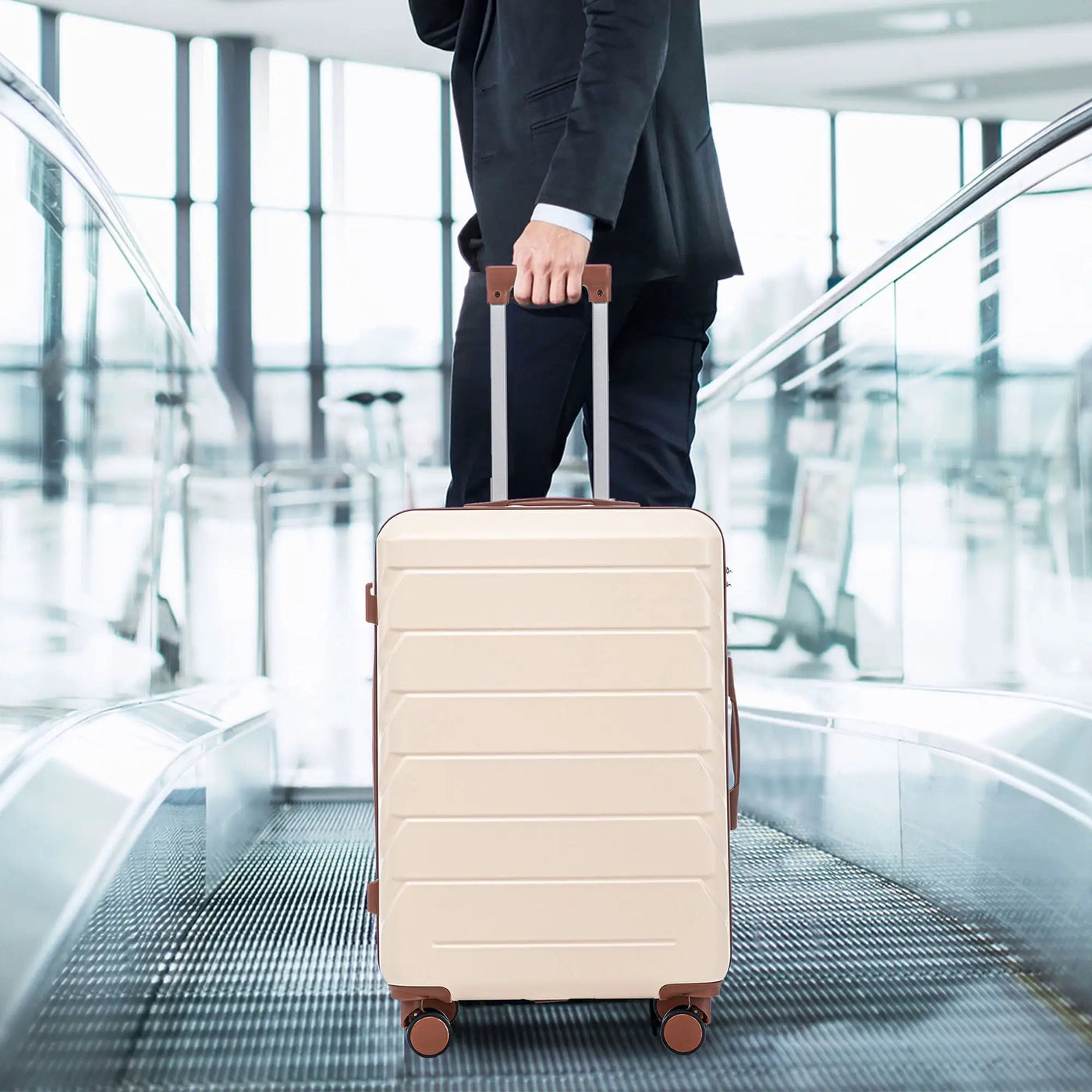 3 Pieces Set 20" / 24" / 28" Spinner Wheel Luggage With Combination Lock by HouseOfZazla