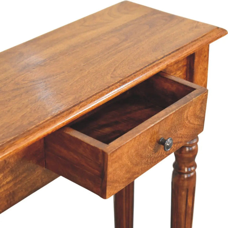 Turned Legs Drawer Console Table by HouseOfZazla