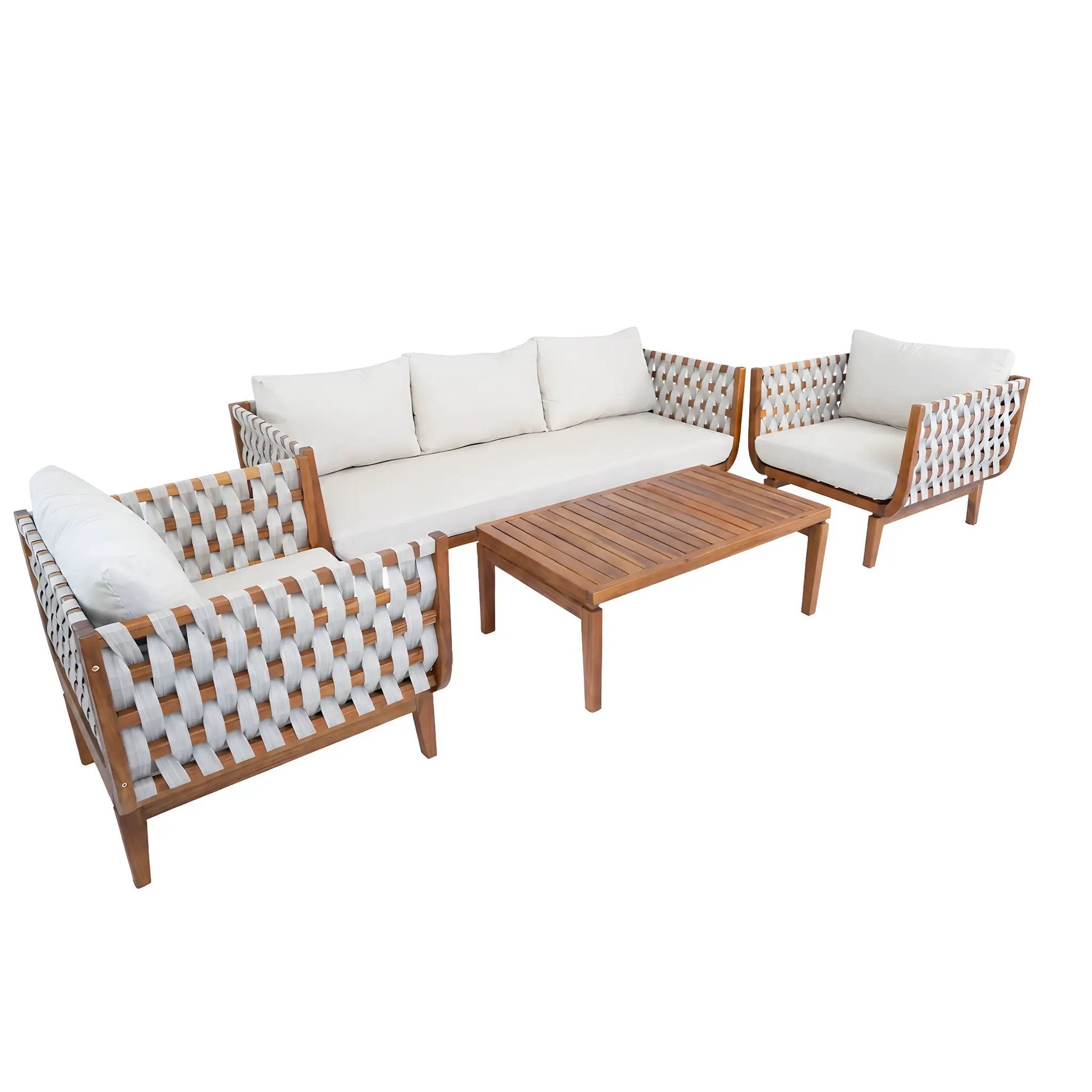 4 Pcs Outdoor Patio Furniture Set by HouseOfZazla