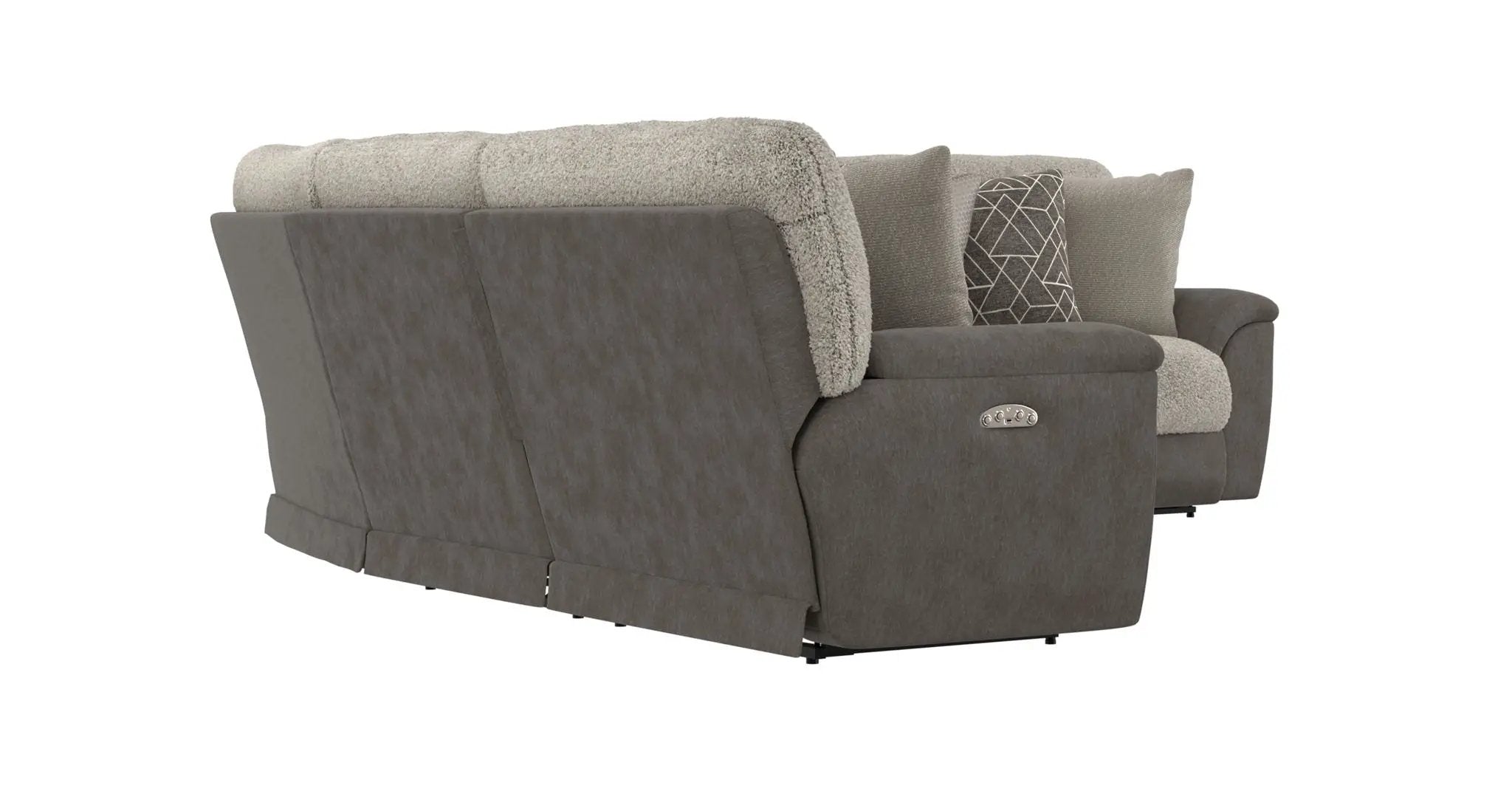 Rendezvous - 5 Piece Modular Sectional With 3 Reclining Seats - Umber by Unique Piece Furniture