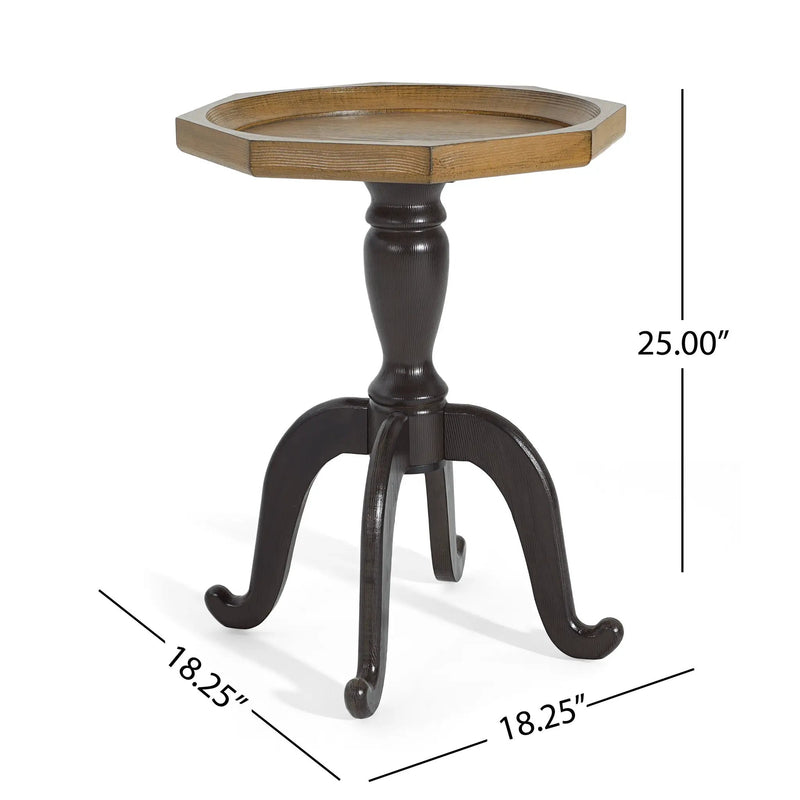 End Table (Natural + Black) by HouseOfZazla