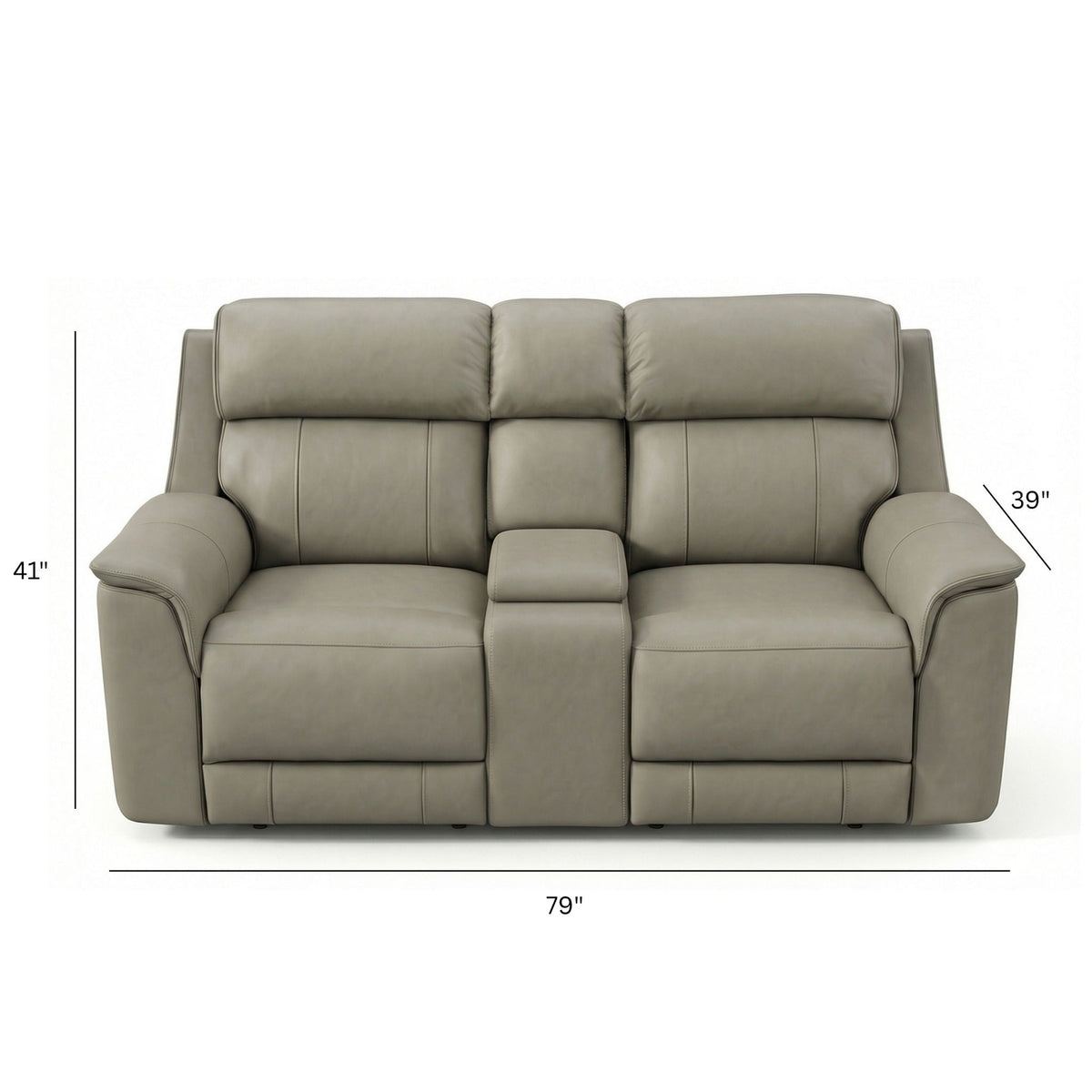 Oslo - Dual Power Reclining Loveseat With Console, photo 3 of 14