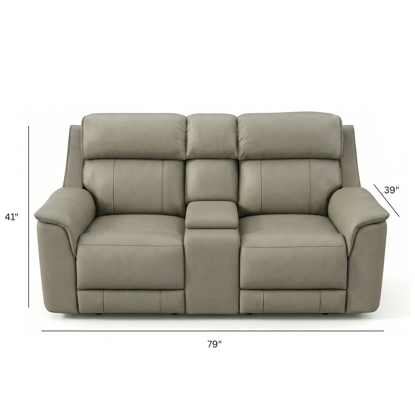 Oslo - Dual Power Reclining Loveseat With Console by HouseOfZazla