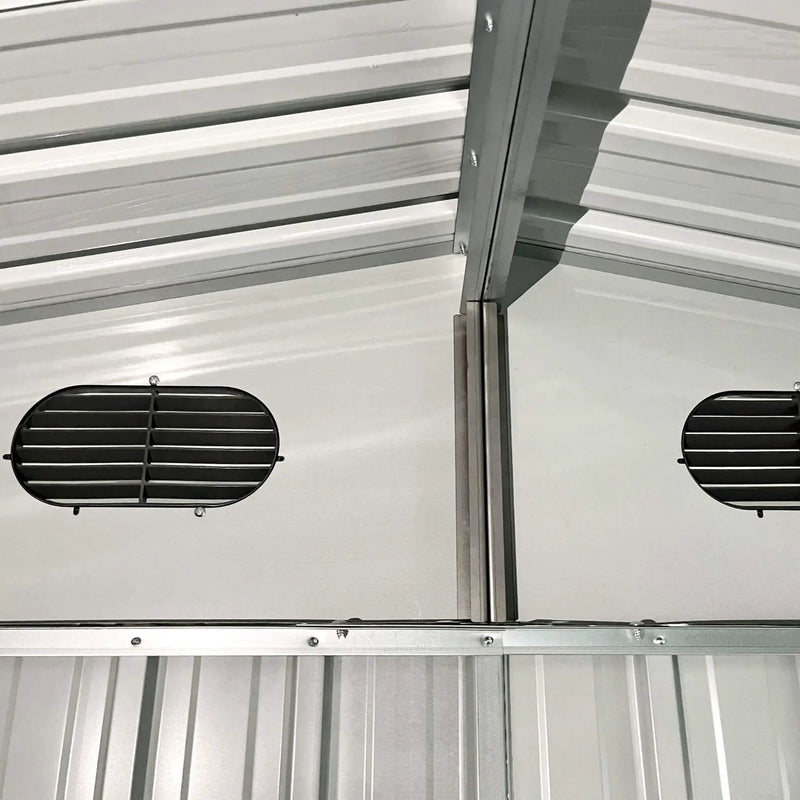 [08X10FT] Alora Large Outdoor Metal Storage Tool Shed With Window And Lockable Doors (SAK32987) by SAKSBY WHOLESALE