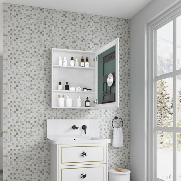 24'' W x 30'' H Surface Frameless Mirror Medicine Cabinet