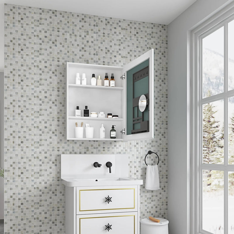 24'' W x 30'' H Surface Frameless Mirror Medicine Cabinet by HouseOfZazla