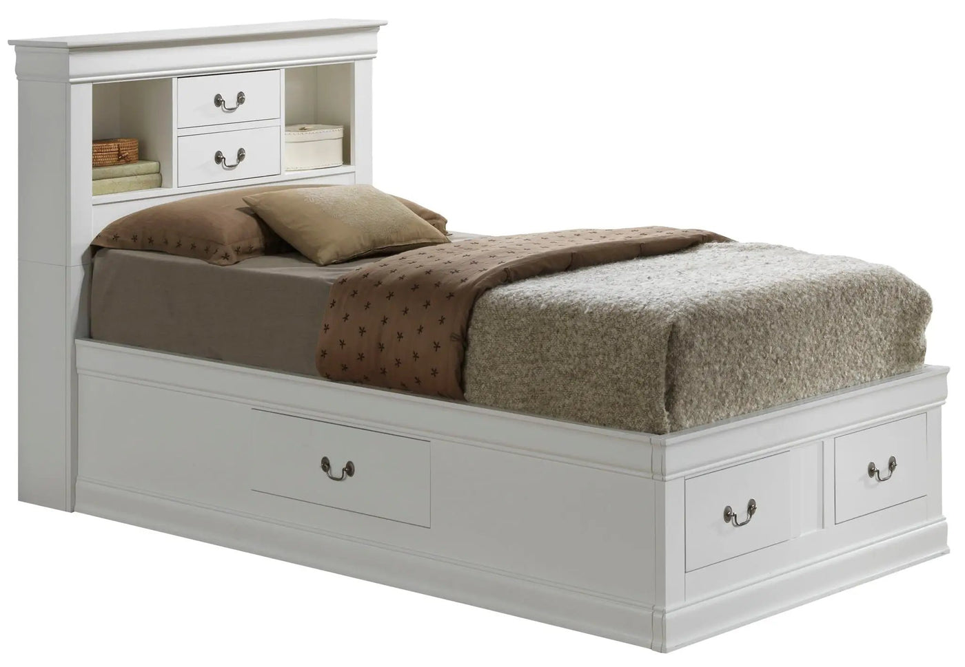 Traditional Style Bookcase Storage Bed by HouseOfZazla