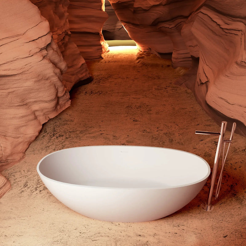 65" Freestanding Solid Surface Bathtub by HouseOfZazla