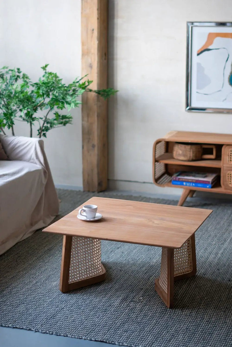 Teak Coffee Table - Natural Wood / Brown by Unique Piece Furniture