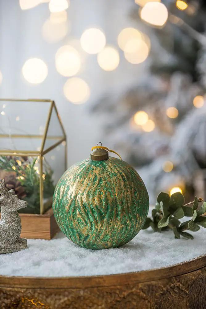 Christmas Ball Glass Decorative Hanging Ball Christmas Tree Ornaments For Holiday Party Decorations by HouseOfZazla