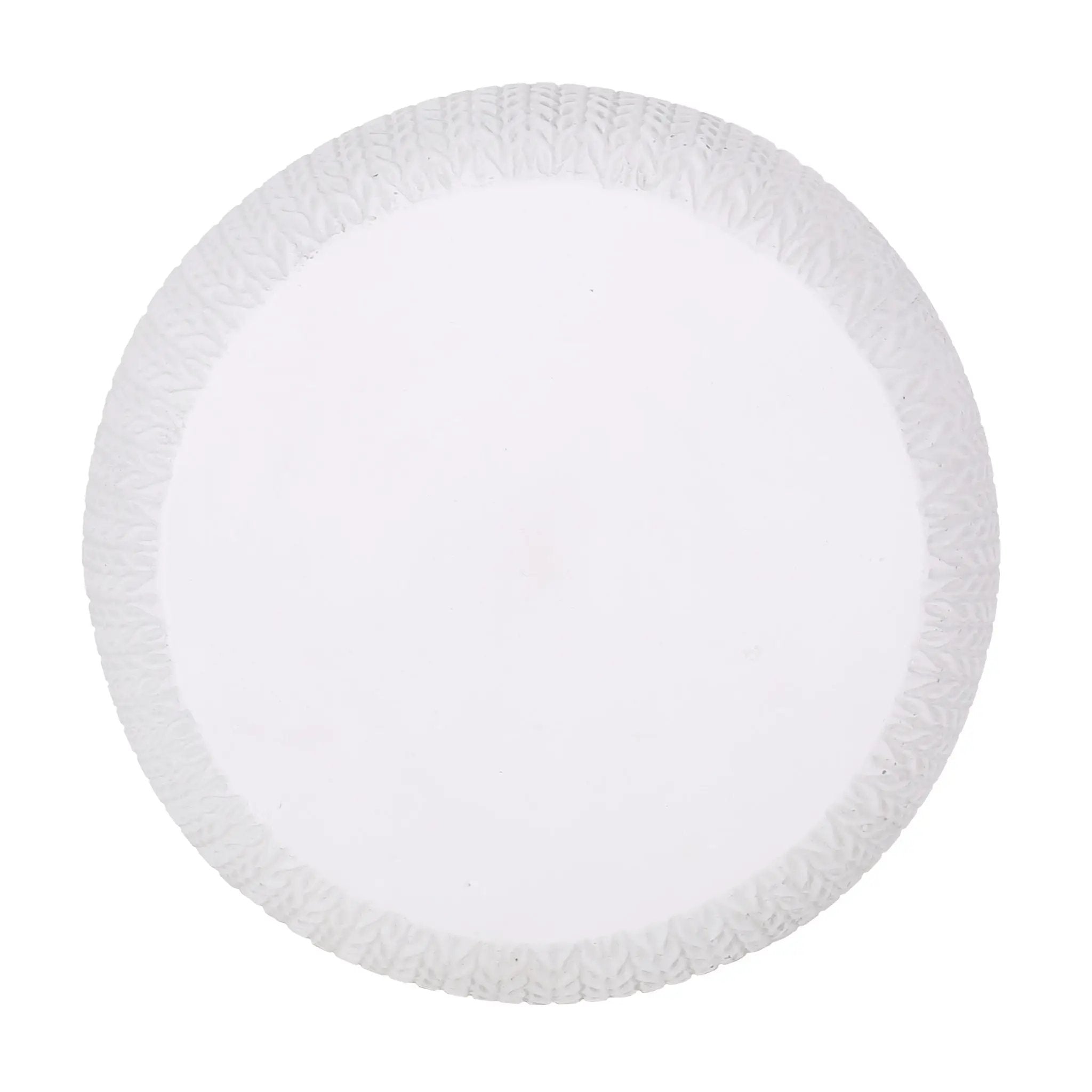 Outdoor Lightweight Concrete Side Table - Antique White by HouseOfZazla