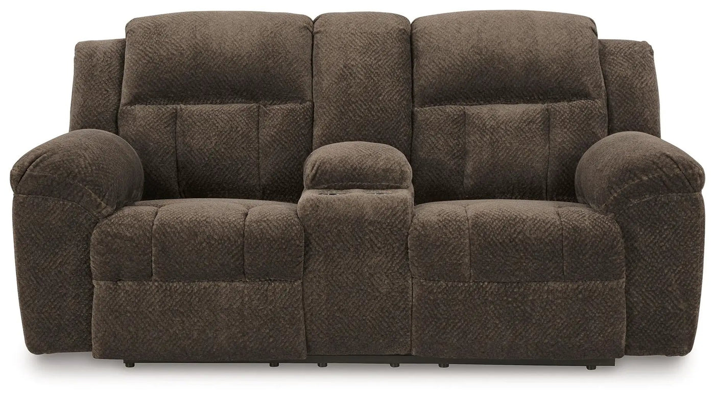 Frohn - Dbl Reclining Loveseat With Console by Unique Piece Furniture