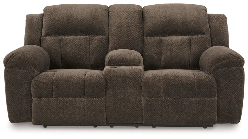 Frohn - Dbl Reclining Loveseat With Console by Unique Piece Furniture