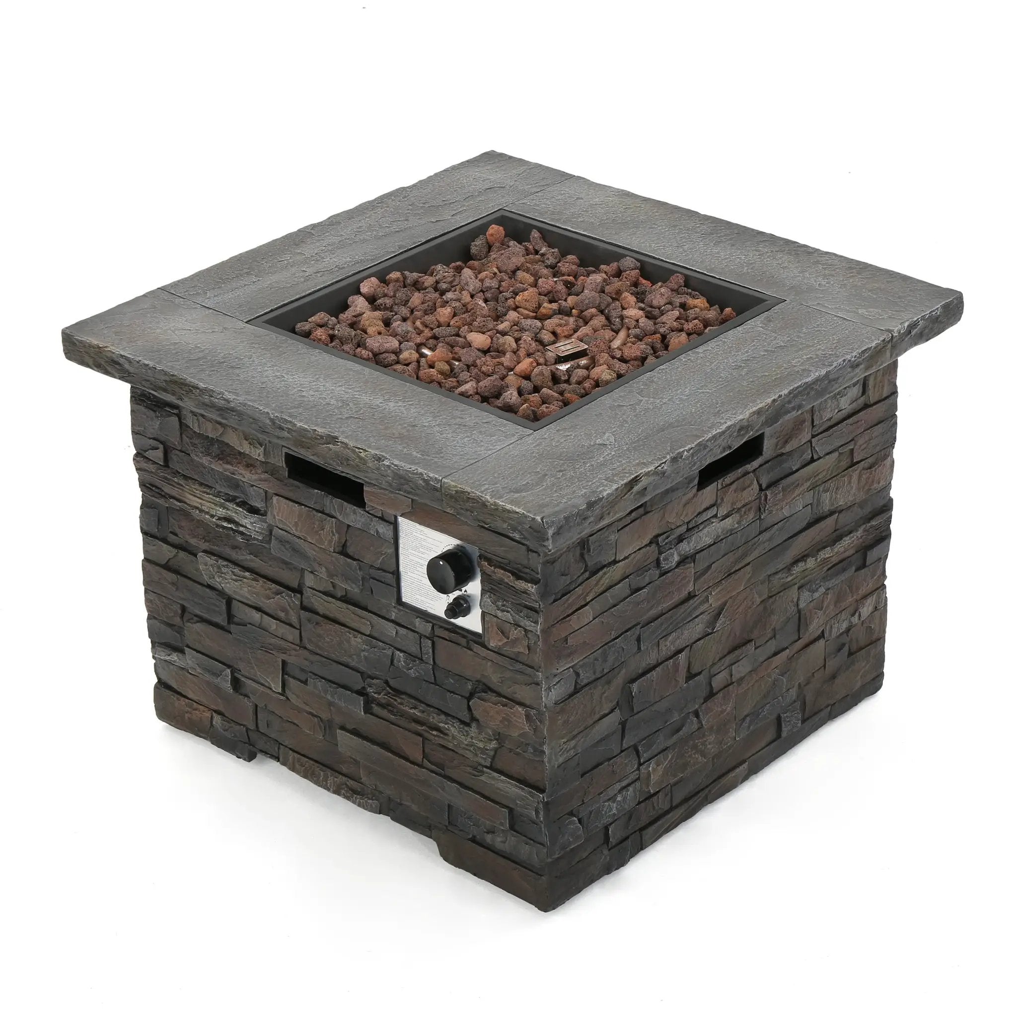 33' SQUARE MGO FIRE PIT - 40000 BTU. by HouseOfZazla