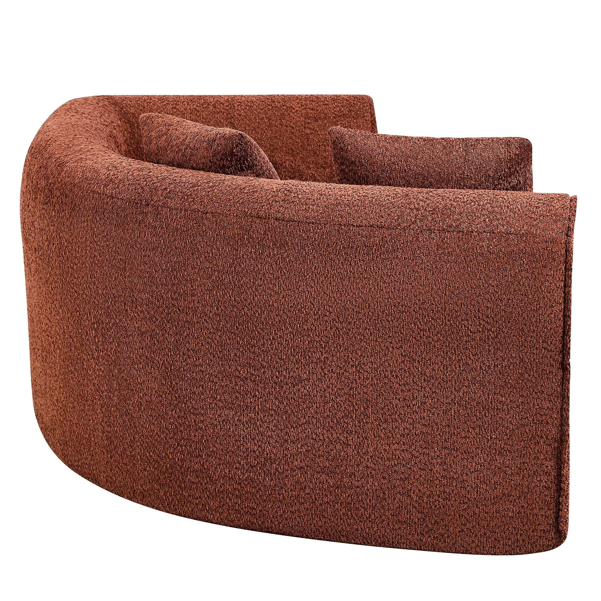 110" Modern Curved L-Shaped Modular Sectional Sofa by HouseOfZazla