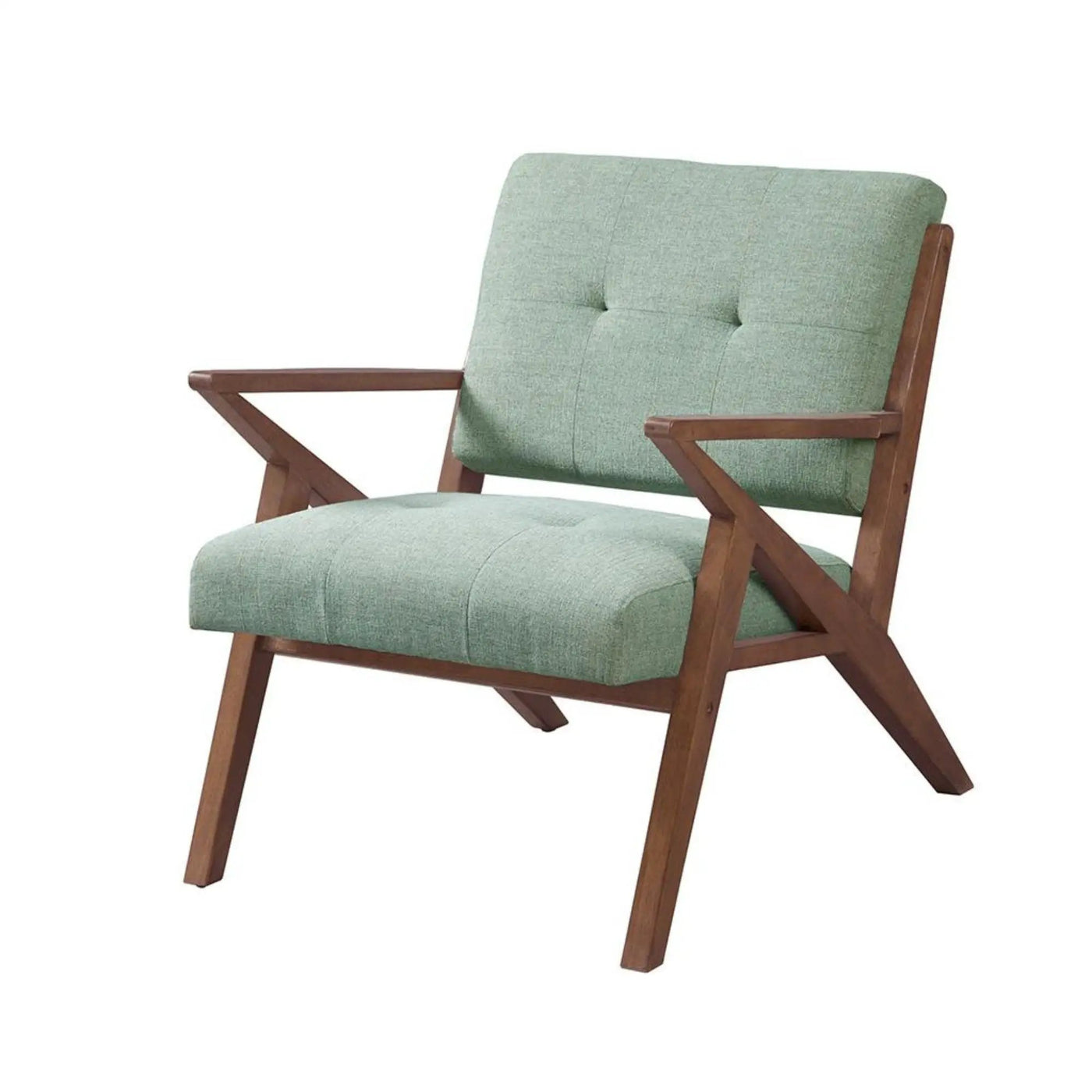 Lounge Chair With Tufted Upholstery And Solid Frame by HouseOfZazla