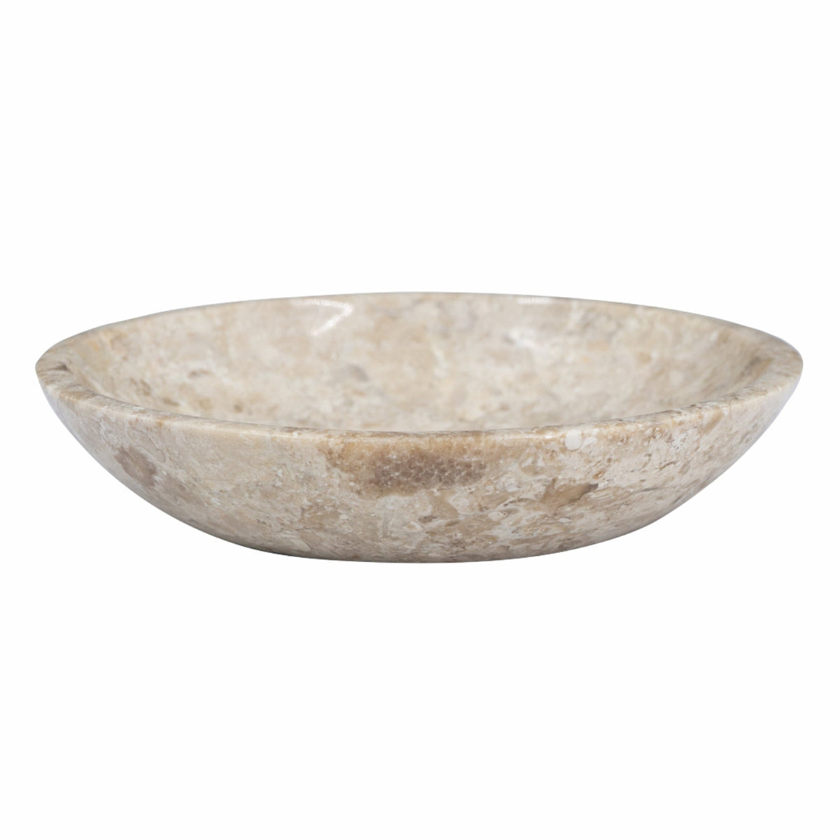Round Marble Decorative Bowl with Smooth Finish - Cream, photo 3 of 10