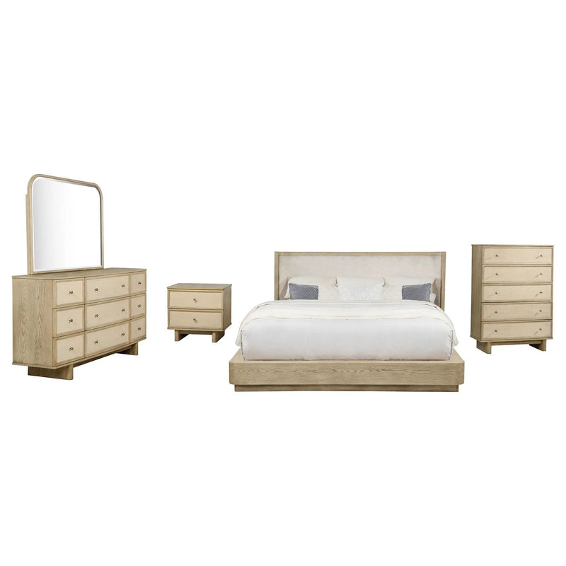 Kailani 5-piece California King Bedroom Set Beige Oak by Unique Piece Furniture