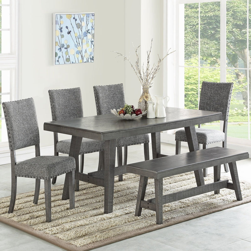 Dining Room Bench - Gray / Gray by HouseOfZazla