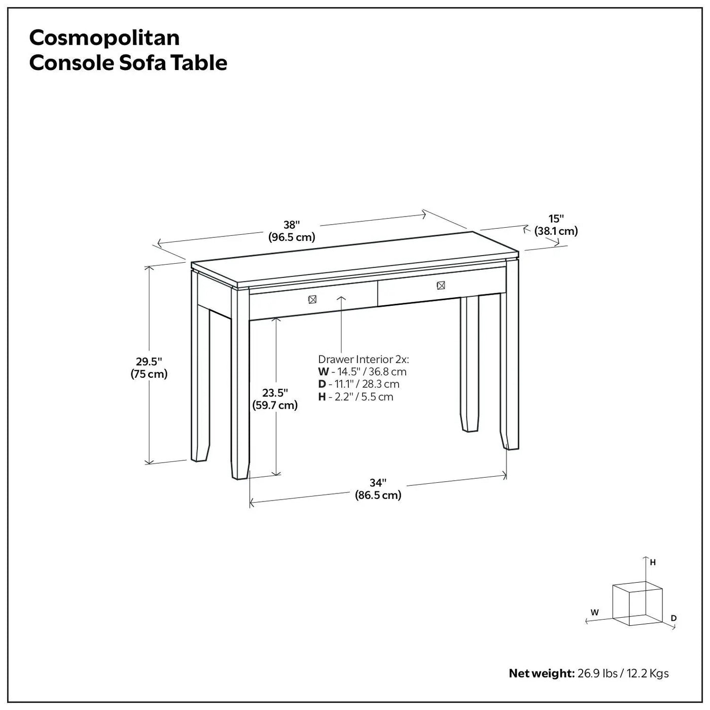 Cosmopolitan - Multipurpose Table by HouseOfZazla