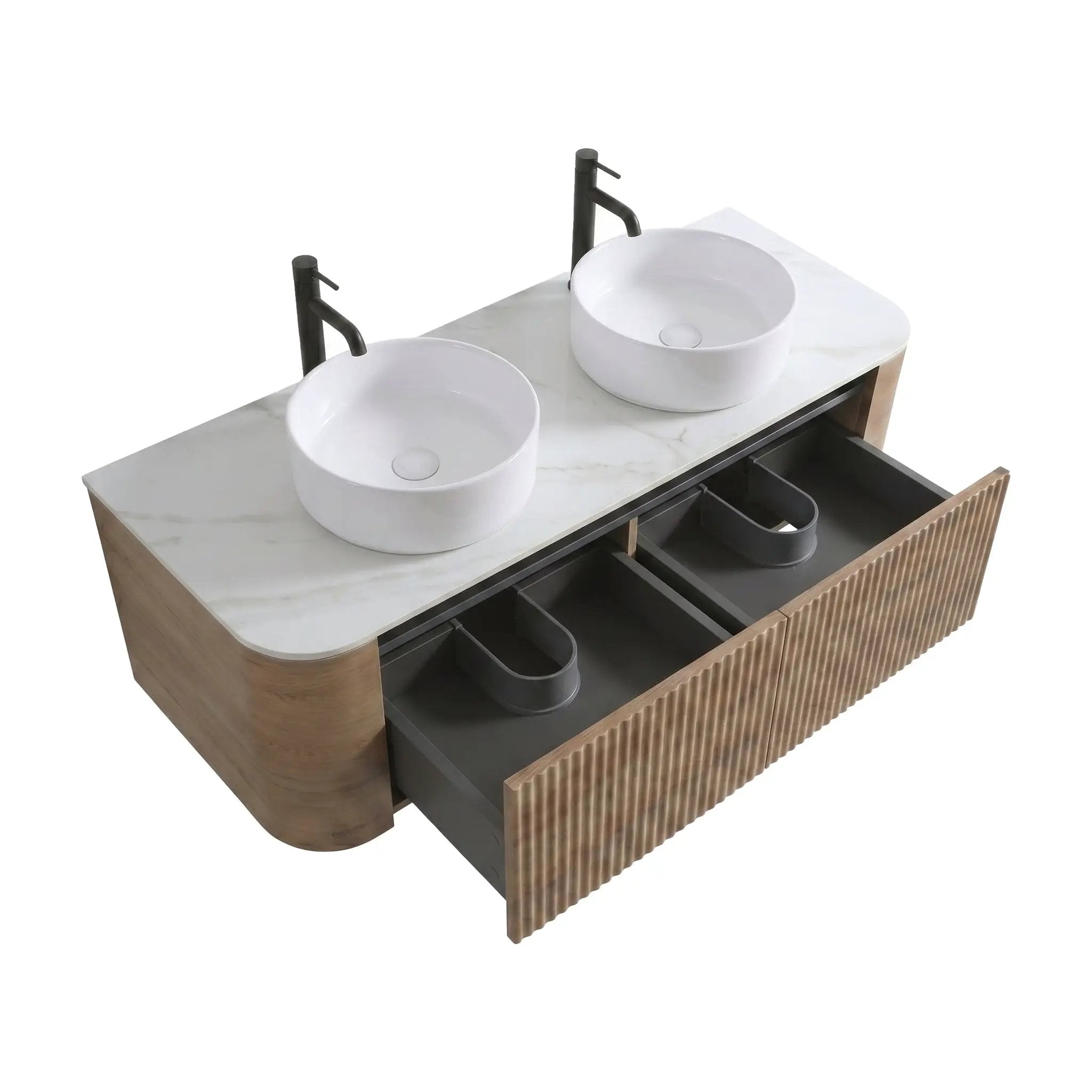 Erba 60 Inch Bathroom Vanity with Sink in Honey by HouseOfZazla