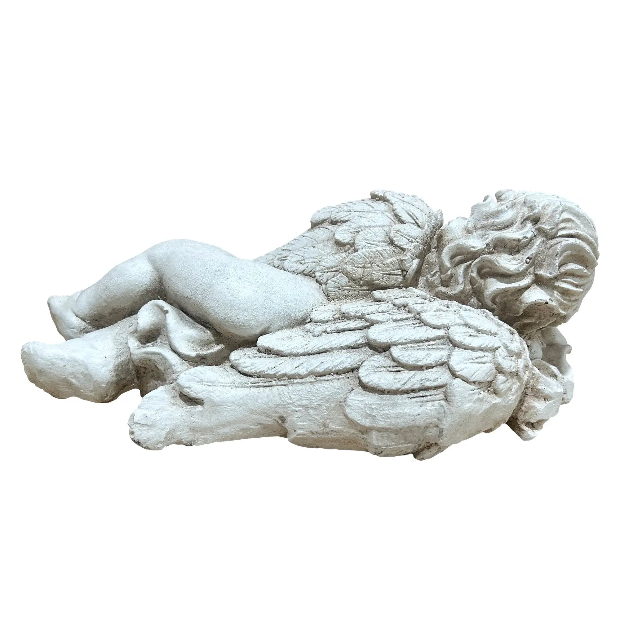 Magnesium Oxide Lying Angel Statue by HouseOfZazla
