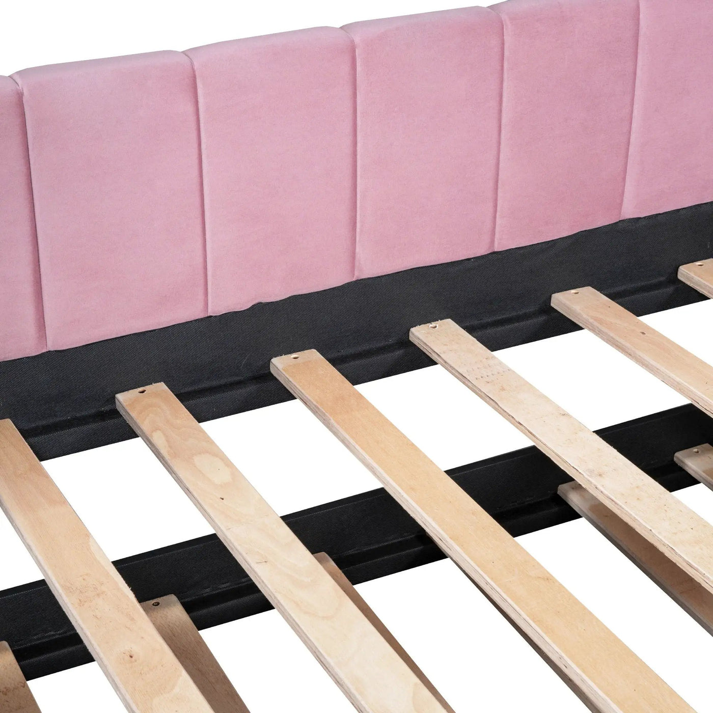 Upholstered Daybed With Ergonomic Design Backrest by HouseOfZazla
