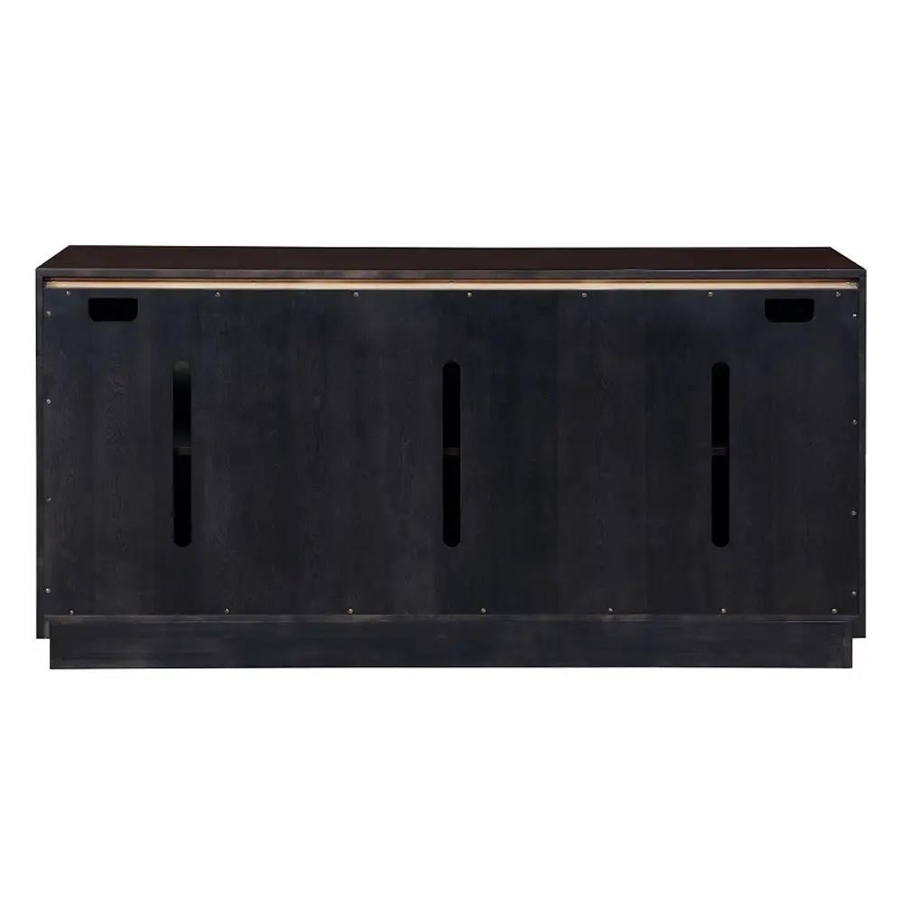 Geranio - Console Cabinet - Metallic Silver & Walnut by Unique Piece Furniture