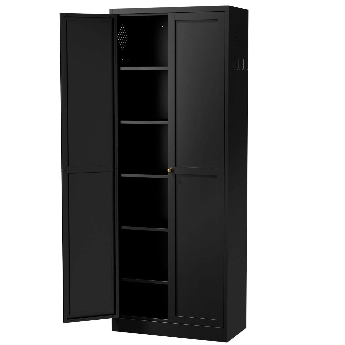Kitchen Pantry Cabinet With 4 Adjustable Shelves, Heavy Duty Freestanding Organizer by HouseOfZazla