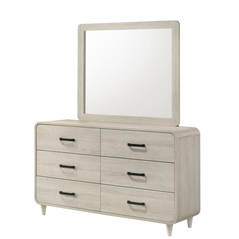 6 Drawer Dresser with Ample Storage Space - Antique White, photo 2 of 6