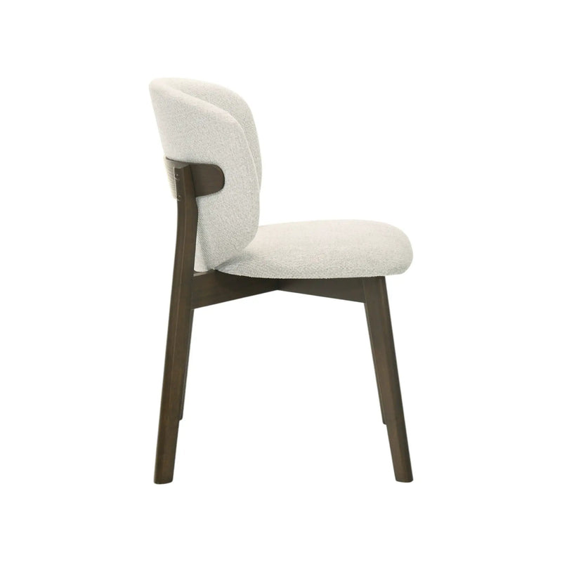 Mallin - Side Chair (Set of 2) - Gray / Walnut by HouseOfZazla