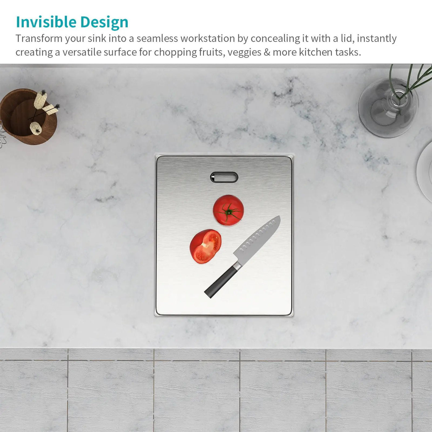 Modern Undermount Bar Sink With Folding Faucet by HouseOfZazla