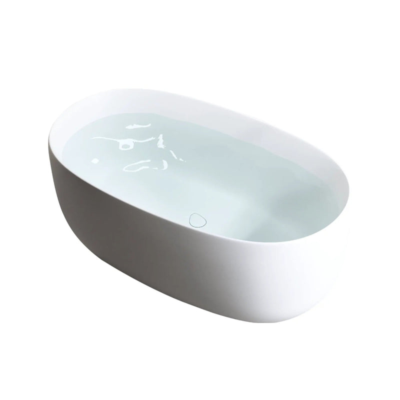 47'' Independent Solid Surface Resin Stone Bathtub by HouseOfZazla