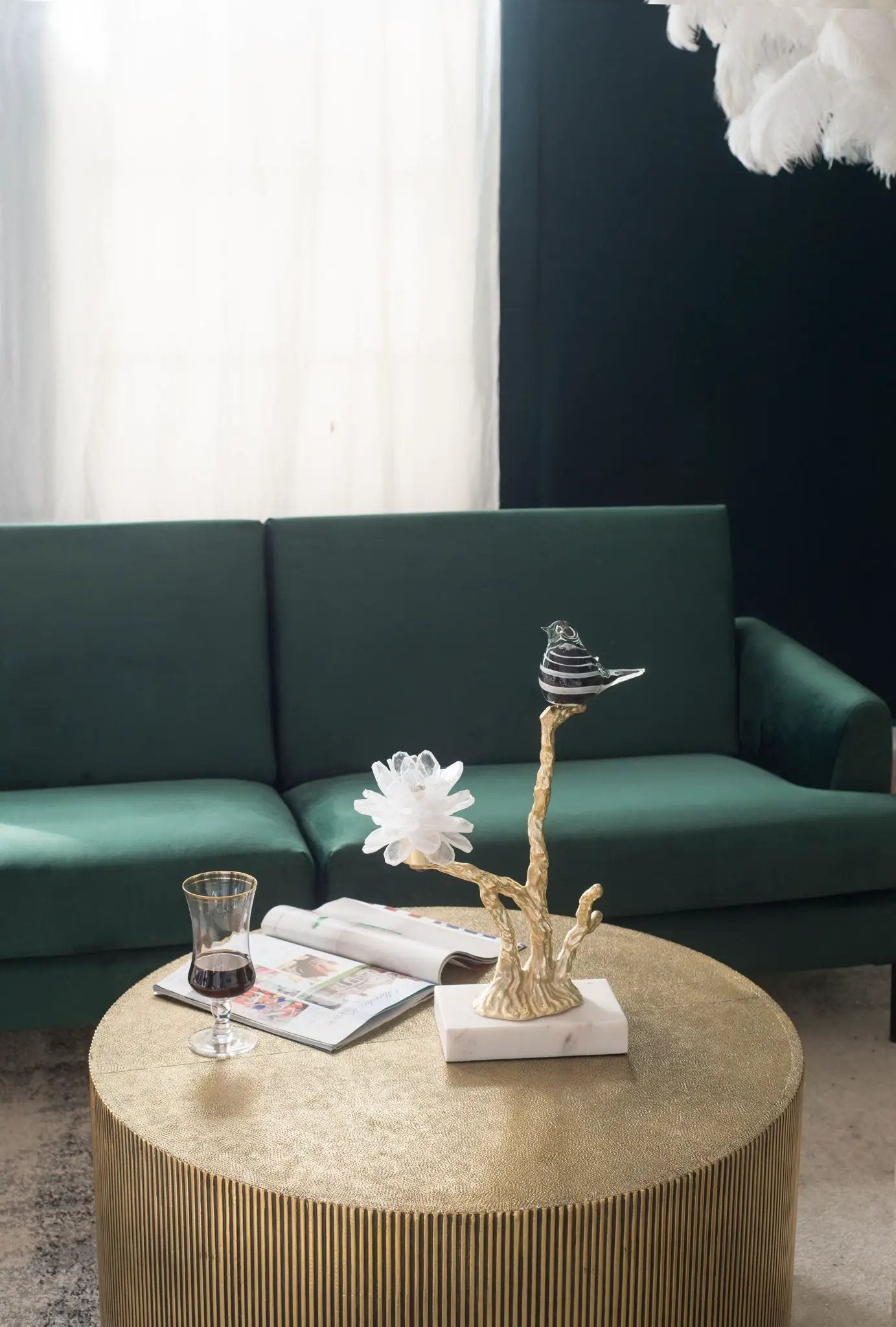 Aluminum Candle Holder With Marble Stand by HouseOfZazla